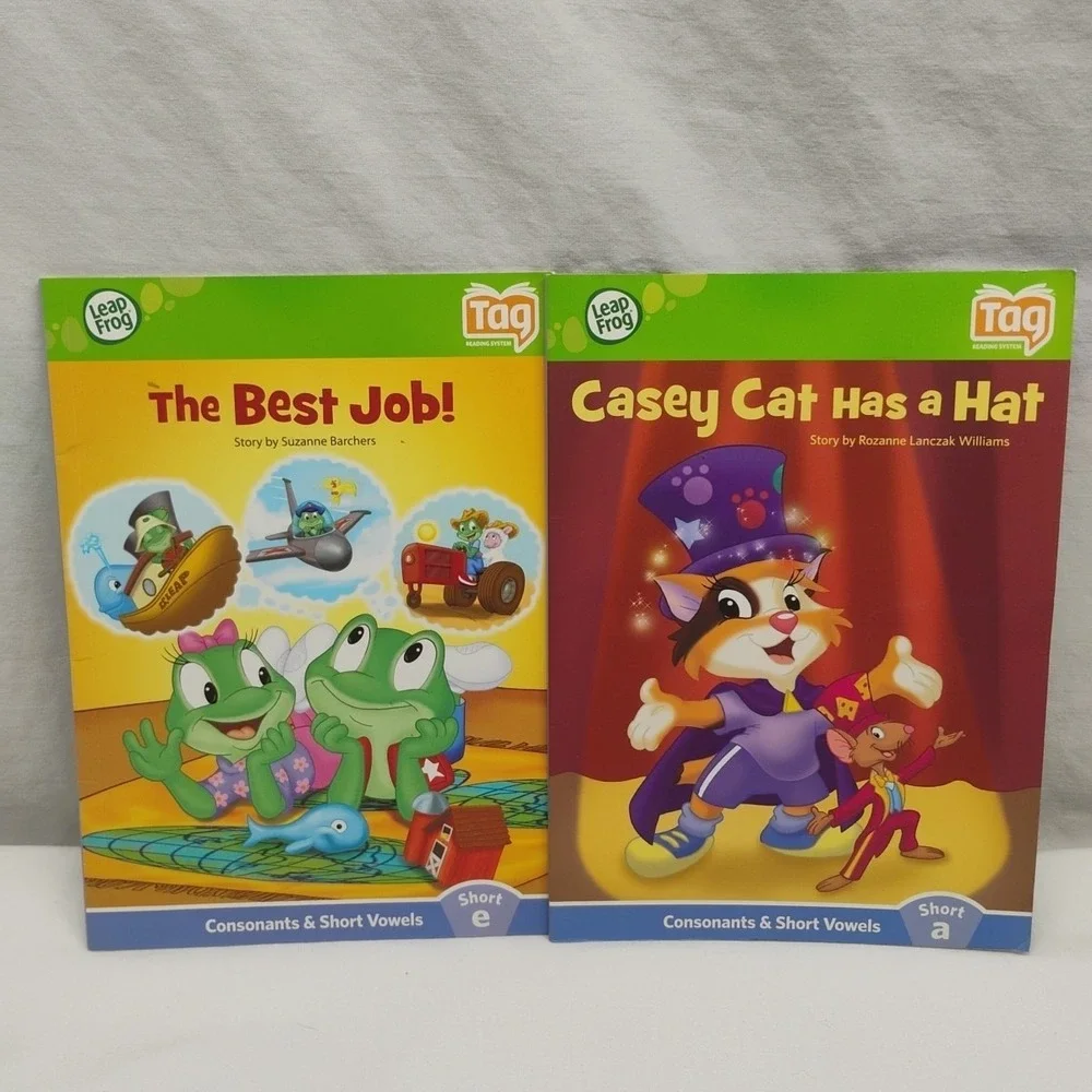 Leap Frog Tag Reader 6pc Book‎ Lot Interactive Books Early Reading Childrens